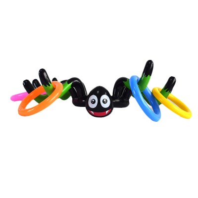 Wholesale Halloween Part Decoration Game Toy Inflatable Spider Throwing Ring