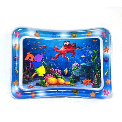 Wholesale alphabet baby water play mat toys inflatable play tummy time baby water mat