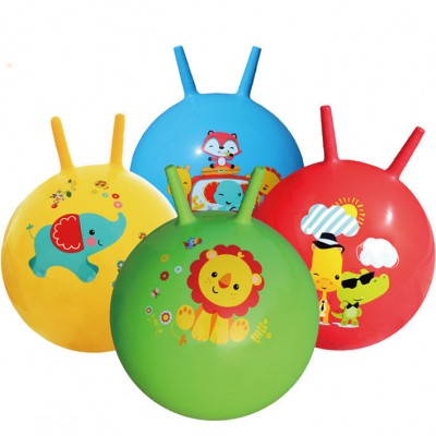 Wholesale  PVC Inflatable  Ball Kids Toys Jumping Gym Ball with handle