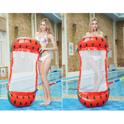 EU standard PVC watermelon print inflatable swimming float